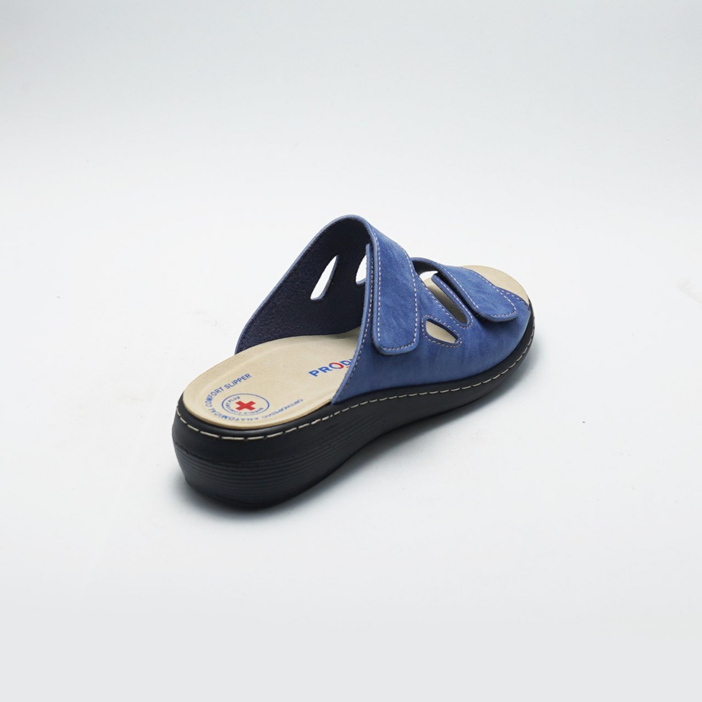 Anatomic Women Quality Slipper Large Strip Comfort - Removable Insole - Orthopedic Custom Insert - Medical Casual