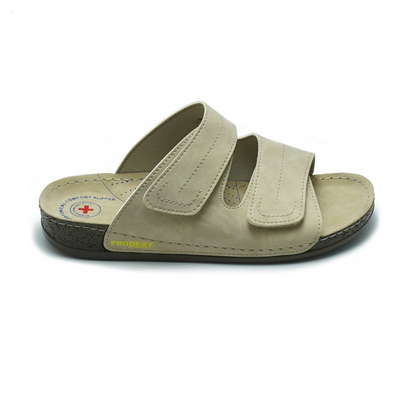 Anatomic Men Quality Slipper Large Strip  Comfort - Removable Insole - Orthopedic Custom Insert - Medical Casual